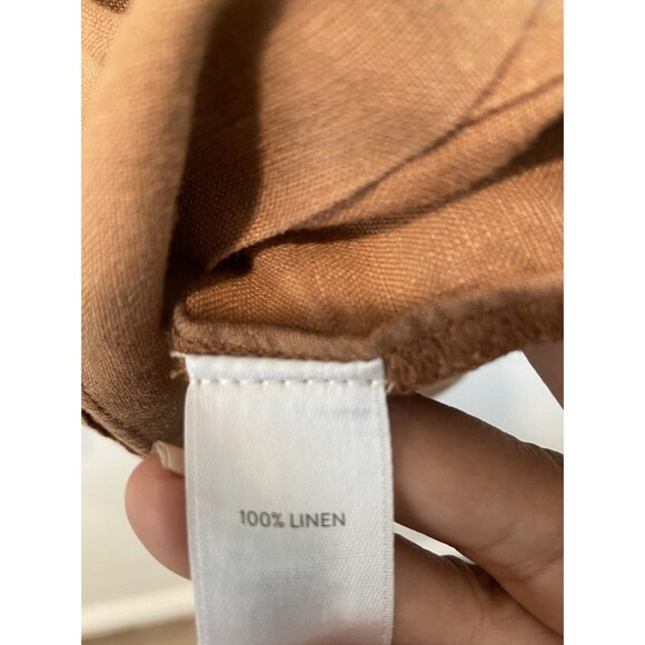 J Jill Womens Lagenlook Brown 100% Linen Pure Jill Elements Jacket blazer Sz L - Picture 6 of 8